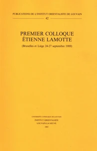 Premier colloque Etienne Lamotte