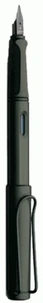 Stylo plume Safari noir mat - plume LH pour gaucher