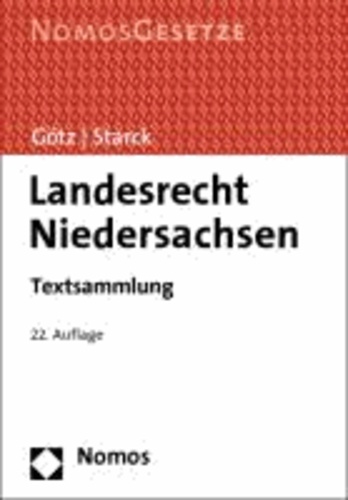 Landesrecht Niedersachsen - Textsammlung.
