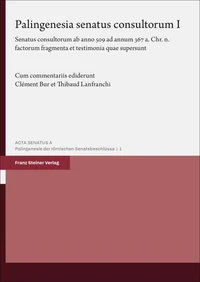 Palingenesia senatus consultorum