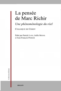 La pensée de Marc Richir