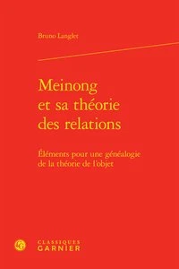Meinong et sa théorie des relations