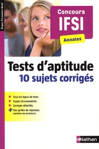 Tests d'aptitude Annales concours IFSI