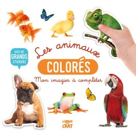 Les animaux colorés. Avec de grands stickers