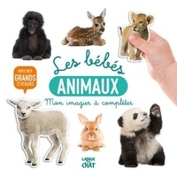  Langue au chat - Les bébés animaux - Avec de grands stickers.