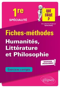 Spécialité humanités, littérature et philosophie 1re