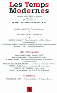 Les Temps Modernes N° 655, Septembre-Octobre 2009