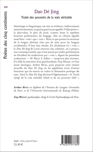 Tao Te King (Dao Dé Jing). Traité des pouvoirs de la voix véritable, Dao, la septième fonction performative du langage