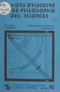 Évolution, progrès des connaissances et interdisciplinarité