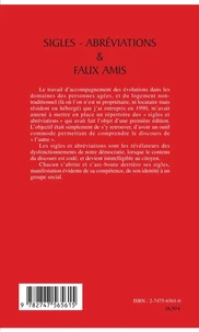 Sigles-abréviation & faux amis