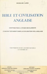 Bible et civilisation anglaise