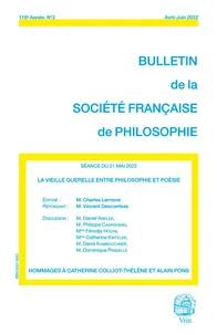 La vieille querelle entre philosophie et poésie