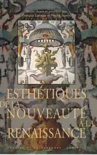 Esthetiques De La Nouveaute A La Renaissance