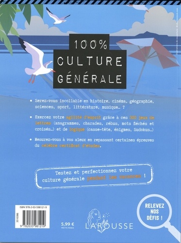 Cahier de vacances 100% culture générale  Edition 2020