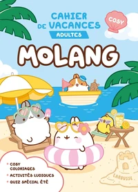 Cahier de vacances adultes Cosy Molang
