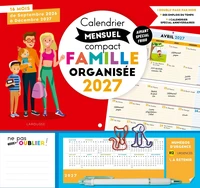 Calendrier mensuel compact famille organisée
