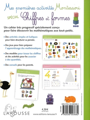 Chiffres et formes. 40 activités pour manipuler les contraires, les formes, les couleurs et les chiffres