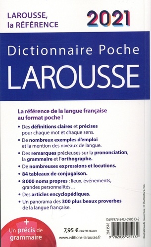 Dictionnaire Larousse de poche  Edition 2021