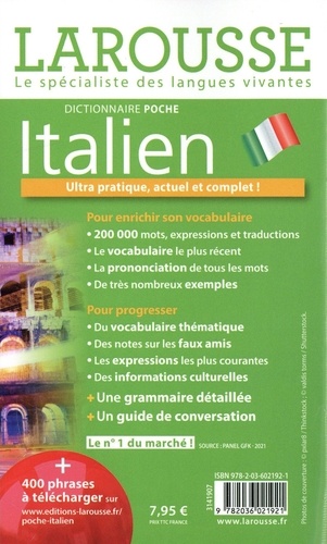 Dictionnaire Larousse poche italien français-italien / italien-français