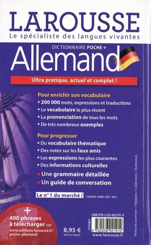 Dictionnaire Larousse poche plus français-allemand / allemand-français
