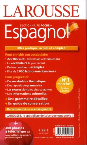 Dictionnaire Larousse poche plus français-espagnol et espagnol-français