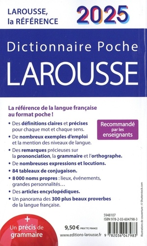 Dictionnaire Larousse Poche  Edition 2025