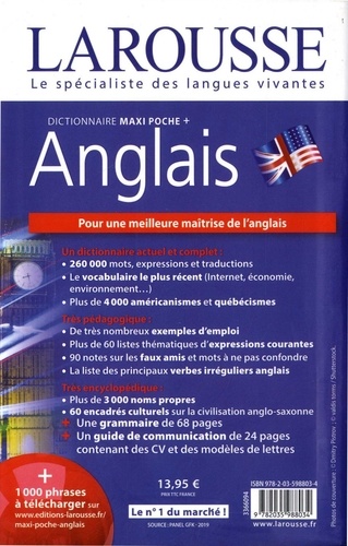 Dictionnaire Maxi poche + Anglais. Français-anglais ; anglais-français