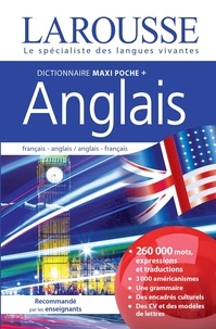  Larousse - Dictionnaire maxipoche plus Larousse - Français-anglais ; Anglais-français. Avec 1 carte d'activation du dictionnaire pour tablette.