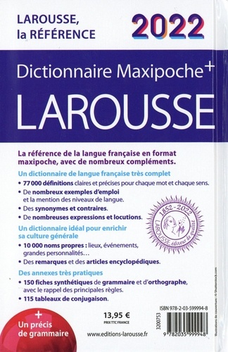 Dictionnaire Maxipoche plus Larousse  Edition 2022
