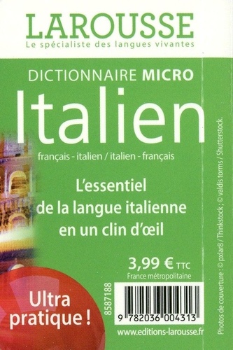 Dictionnaire micro français-italien ; italien-français