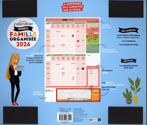 Calendrier Hebdomadaire Familial 2025 - Organisation Semaine Et Planning Familial