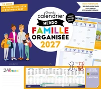 Grand calendrier hebdo famille organisée