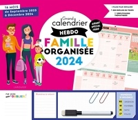  Larousse - Grand calendrier hebdomadaire famille organisée - 16 mois, de septembre 2023 à décembre 2024.