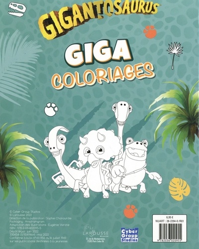 Giga coloriages Gigantosaurus