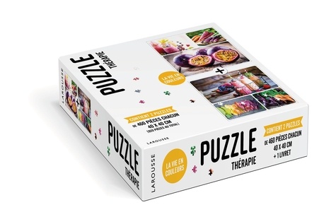  Larousse - La vie en couleurs - Contient 2 puzzles de 460 pièces chacun.