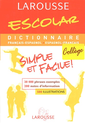 Larousse Escolar Dictionnaire De Larousse Livre Decitre