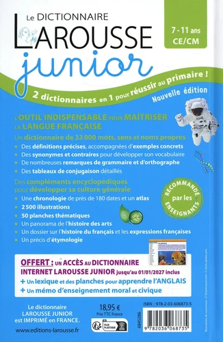 Le dictionnaire Larousse Junior CE/CM de Larousse - Decitre