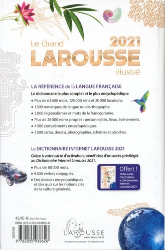Le Grand Larousse Illustré. Avec 1 carte d'activation du Dictionnaire Internet Larousse  Edition 2021