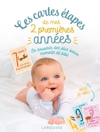  Larousse - Les cartes étapes de mes 2 premières années - Le souvenir des plus beaux moments de bébé inclus 30 cartes.