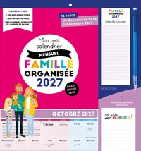 Mon petit calendrier mensuel Famille organisée