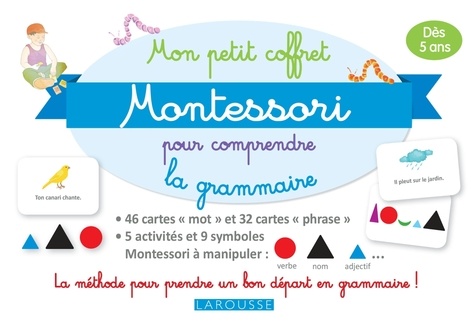  Larousse - Mon petit coffret Montessori pour comprendre la grammaire.