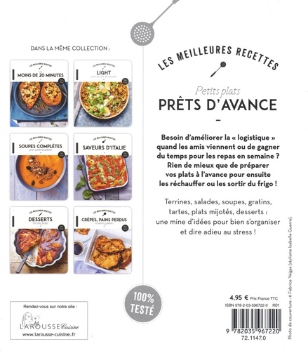 Petits plats prêts d'avance