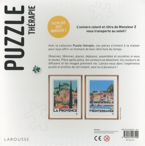 Plein Sud avec Monsieur Z - Contient 2 puzzles de... - Larousse - Livres -  Furet du Nord