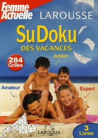  Larousse - SuDoku des vacances Coffret en 3 volumes : Junior ; Amateur ; Expert.