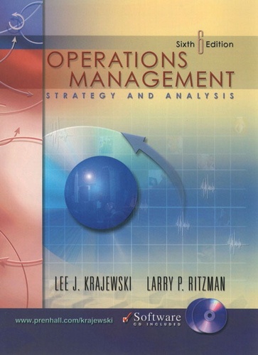 Larry Ritzman et Lee Krajewski - Operations Management. Strategy And Analysis, Cd-Rom Included, 6th Edition.
