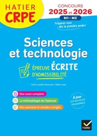 Sciences et Techno - CRPE Concours 2025-2026 - Epreuve écrite d'admissibilité