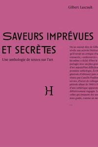 Saveurs imprévues et secrètes