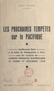 Les prochaines tempêtes sur le Pacifique