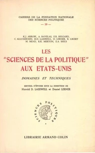 Les sciences de la politique aux Etats-Unis