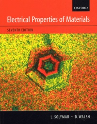 Goodtastepolice.fr Electrical properties of materials - 7th edition Image